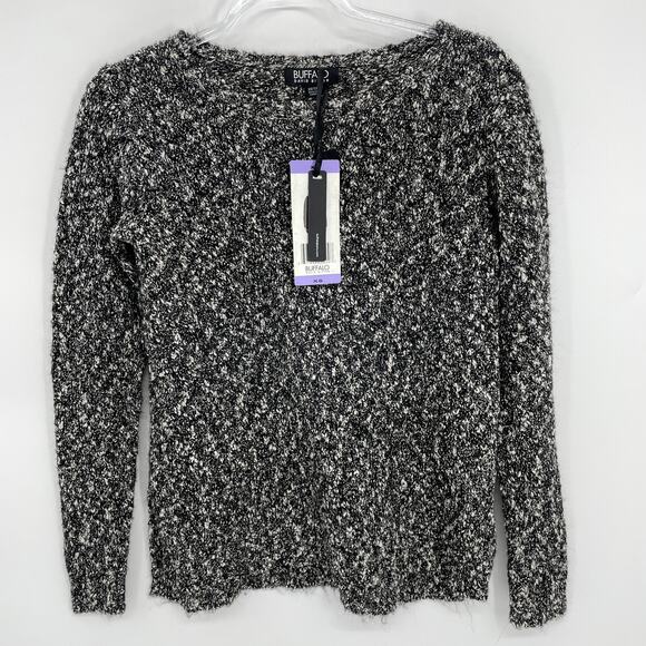 New BUFFALO David Bitton Sweater Textured Marled Knit Pullover Women's XS - Picture 1 of 6